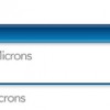 The difference in thickness between a regular solar wafer and the new technology.