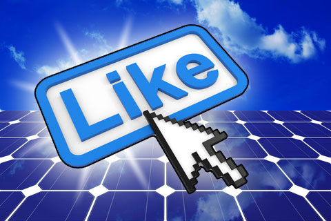 liking solar on social media