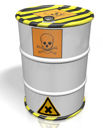 toxic waste barrel