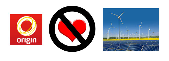 origin not love renewables