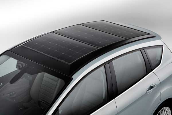 solar panels on car