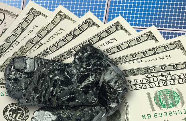 coal cash and solar