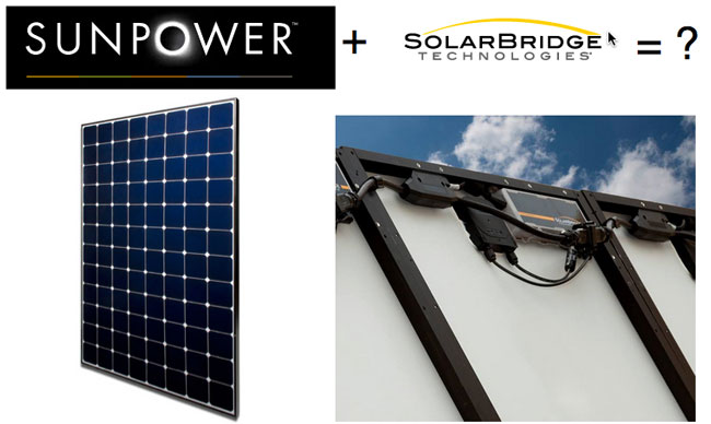 sunpower and solarbridge logos