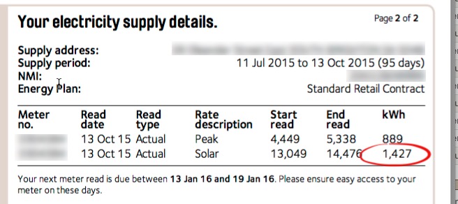 Finding the solar kWh that you exported to the grid