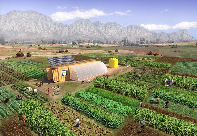 a solar powered micro farm