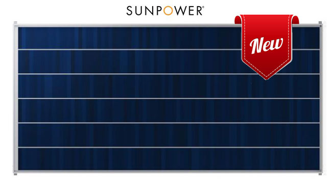 new sunpower solar panel