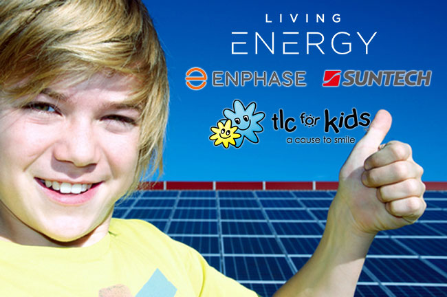 kid and solar panels