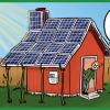 house with lots of solar panels