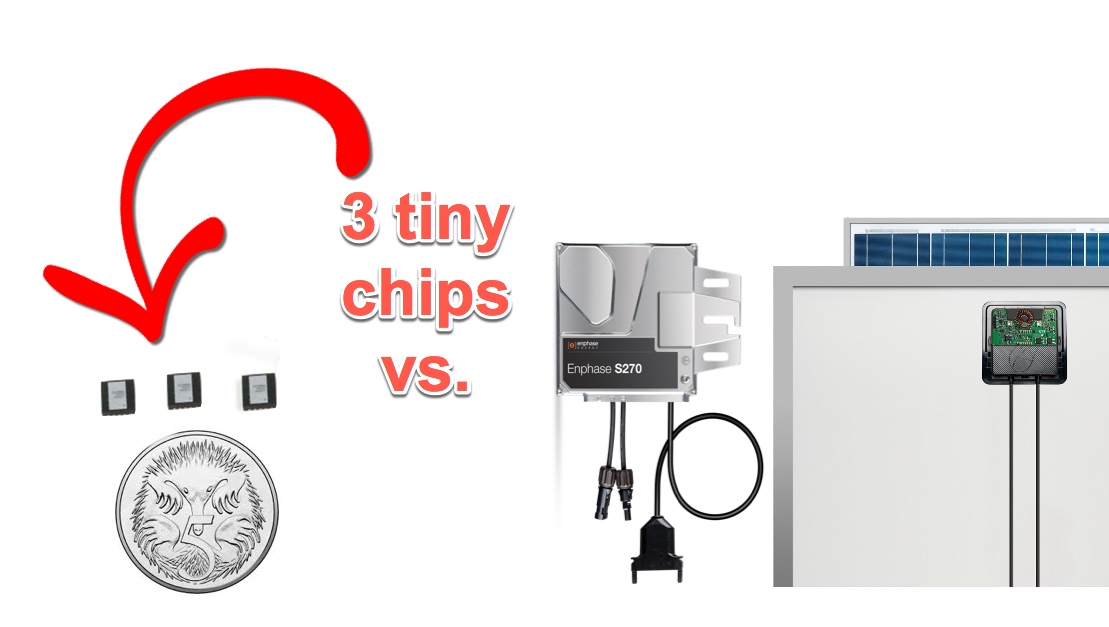 3 maxim chips compared to a micro inverter and dc optimiser