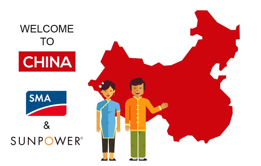 sma sunpower Chinese welcome