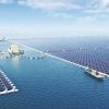 Floating solar farm