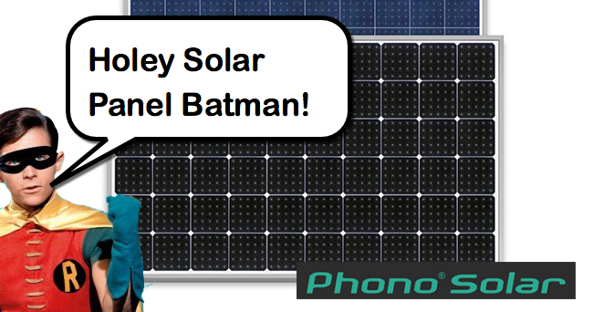 robin and a phono MWT solar panel