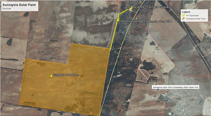 Sunraysia Solar Project Site Map