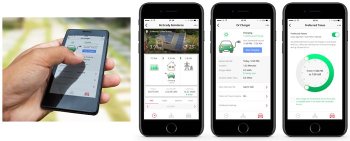 Mobile app for remote EV charging and monitoring