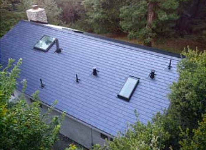 Tesla solar roof installation