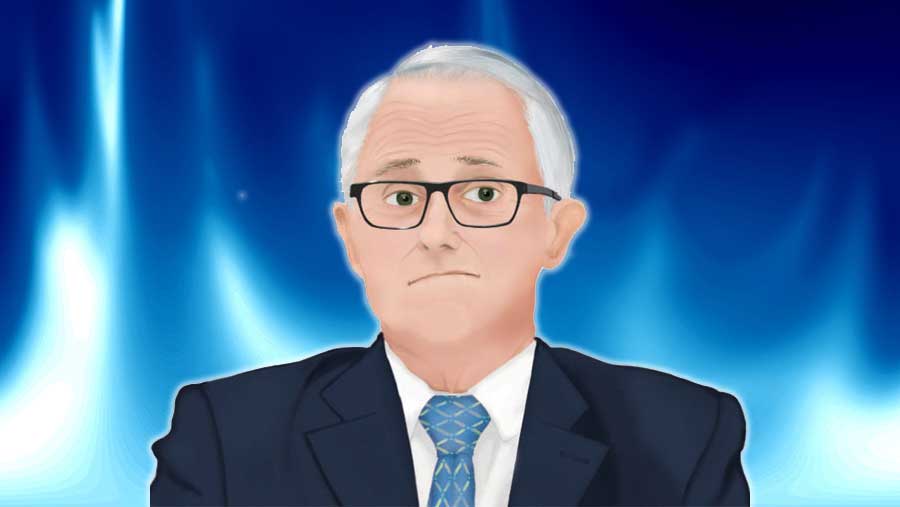 malcolm turnbull having a gas