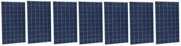 1.89 kilowatts of 270 watt panels