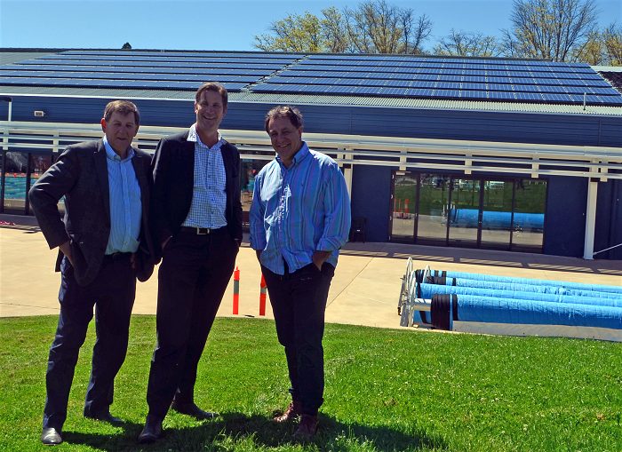 Solar panels at Orange Aquatic Centre