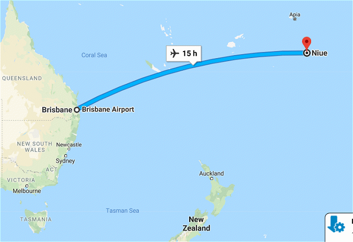 Brisbane to Niue