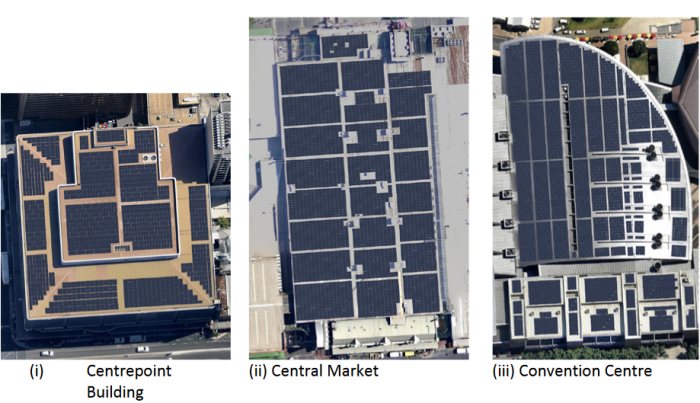 Adelaide buildings with solar panels