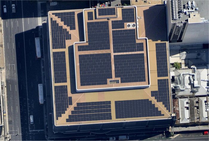 Centrepoint Building with solar