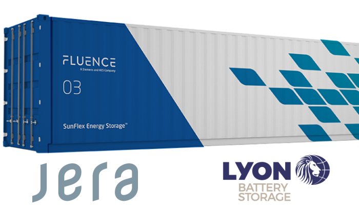 Lyon, Jera, Fluence - Battery storage