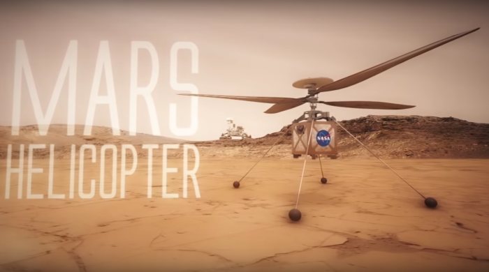 Solar powered Mars helicopter