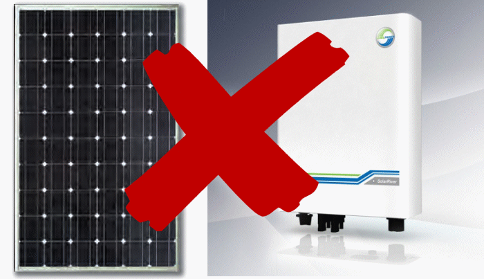 Solar panel and inverter delistings