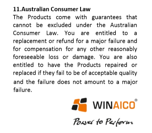 Winaico solar panel warranty