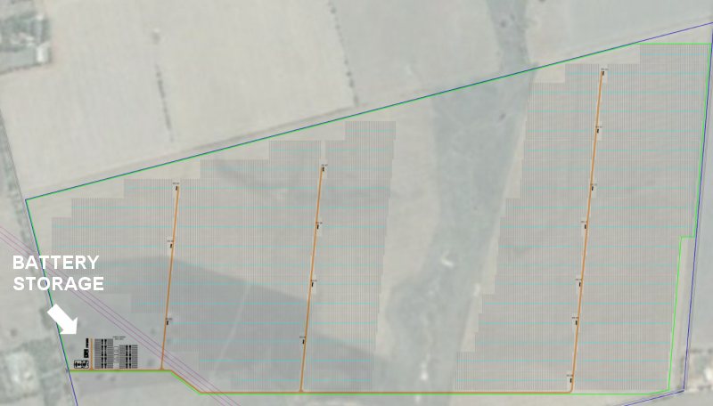 Chaff Mill Solar Farm battery storage