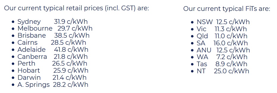 SunTenants - electricity pricing and feed-in tariffs