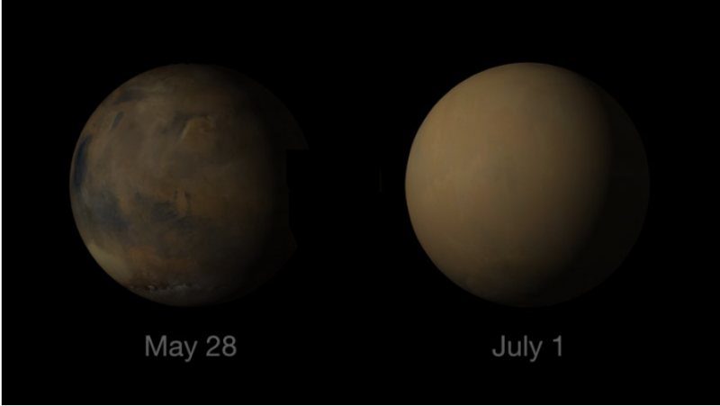 Mars dust storm