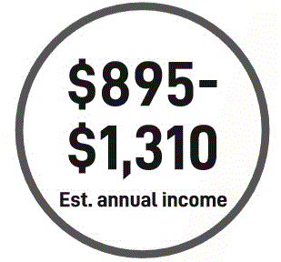 The Gigawatt Project estimated income