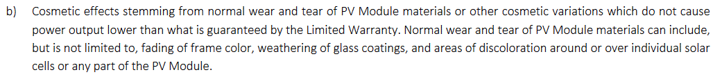 Sunpower solar panel warranty details