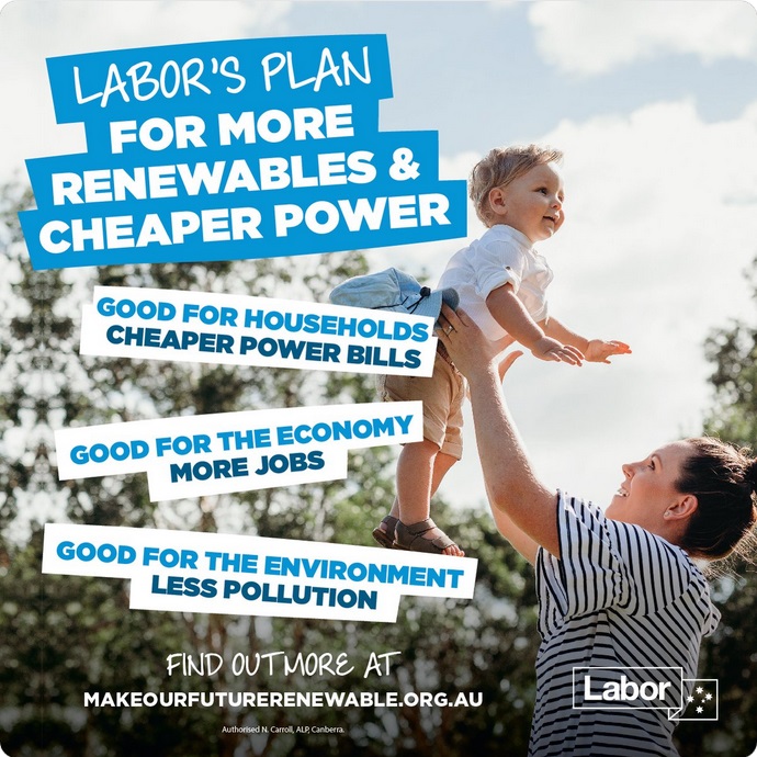 Labor plan - more renewables, cheaper power