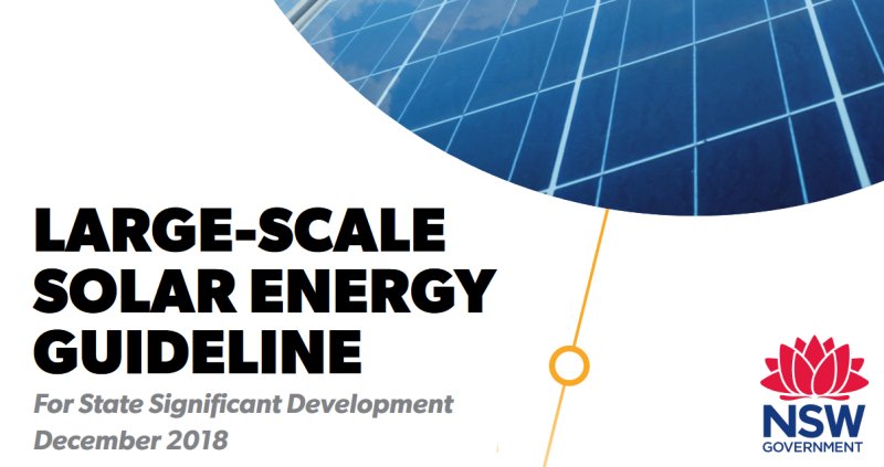 NSW Large Scale Solar Energy Guideline