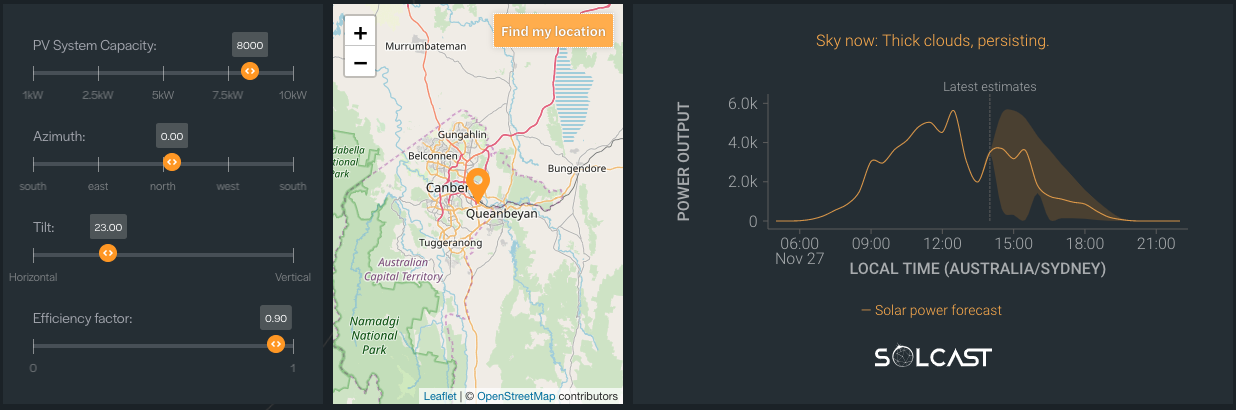 solcast homepage demo