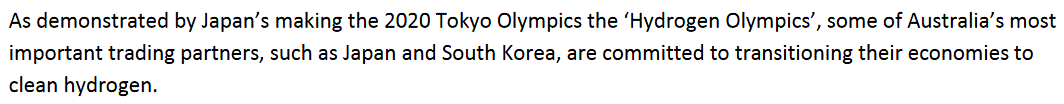 Hydrogen Olympics