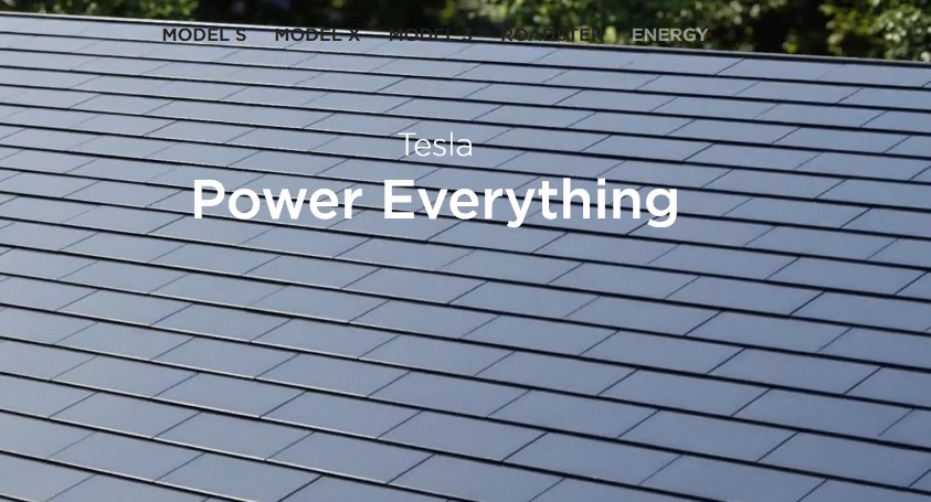 Tesla solar roof tiles