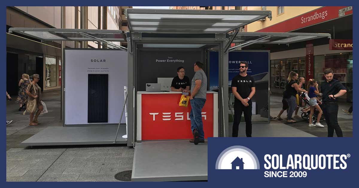 Tesla popup store in Adelaide, South Australia