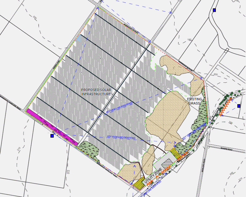 Baringhup Solar Farm layout