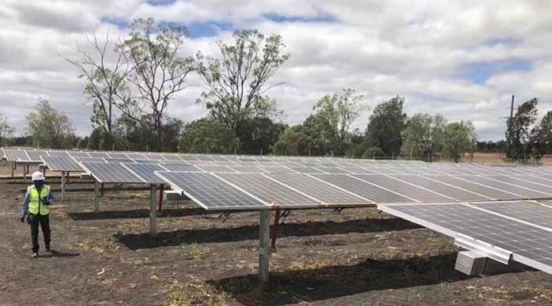 Yarranlead solar farm construction