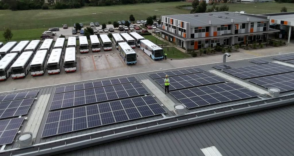 Busways solar power system