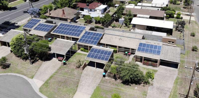 Solar power on social housing