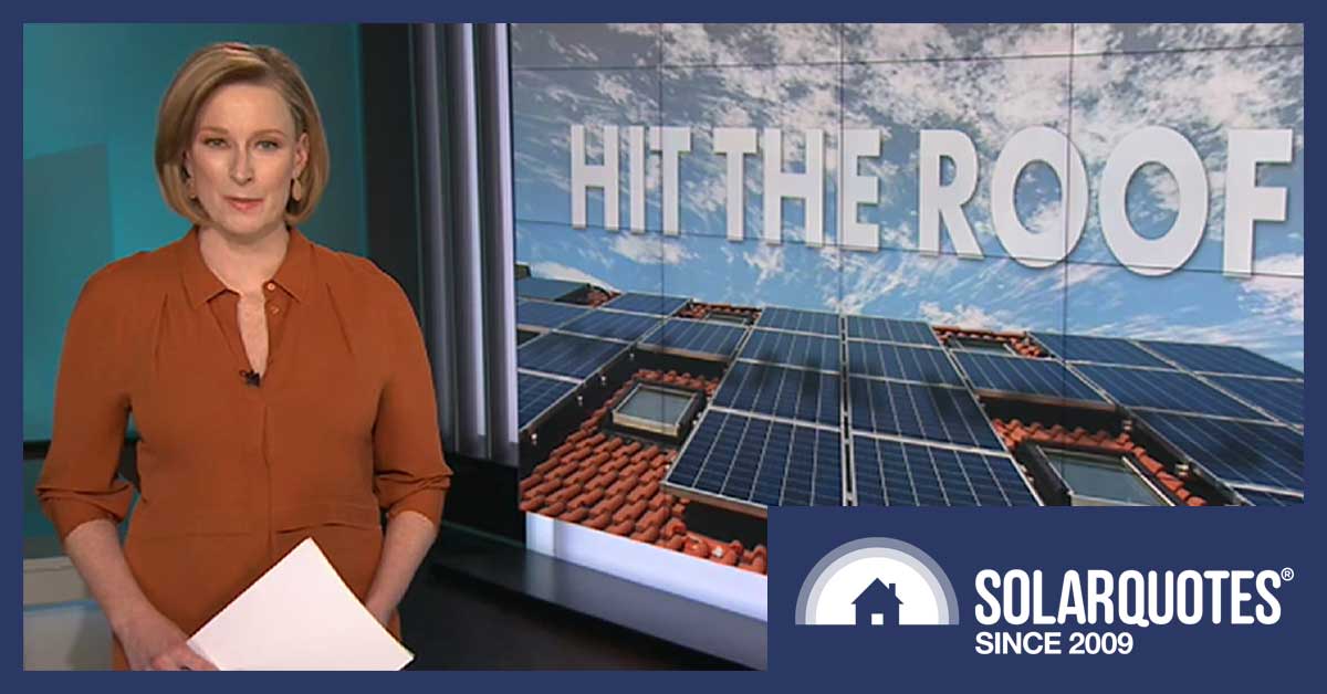 Leigh Sales - ABC 7.30 report on solar power