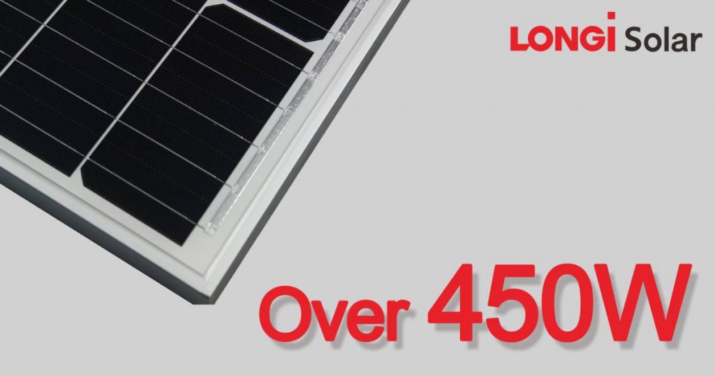 Longi bifacial solar panel