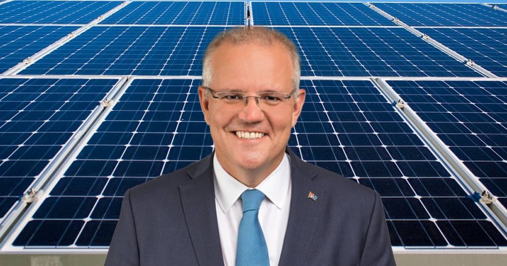 PM Scott Morrison - solar panels