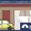 Charging electric car from a solar battery