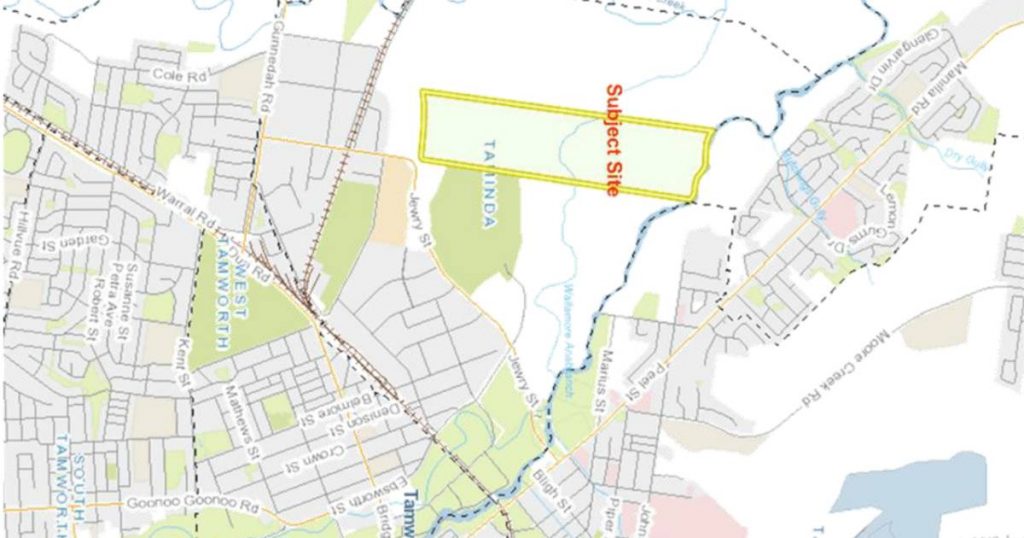 Proposed solar + battery facility - Tamworth