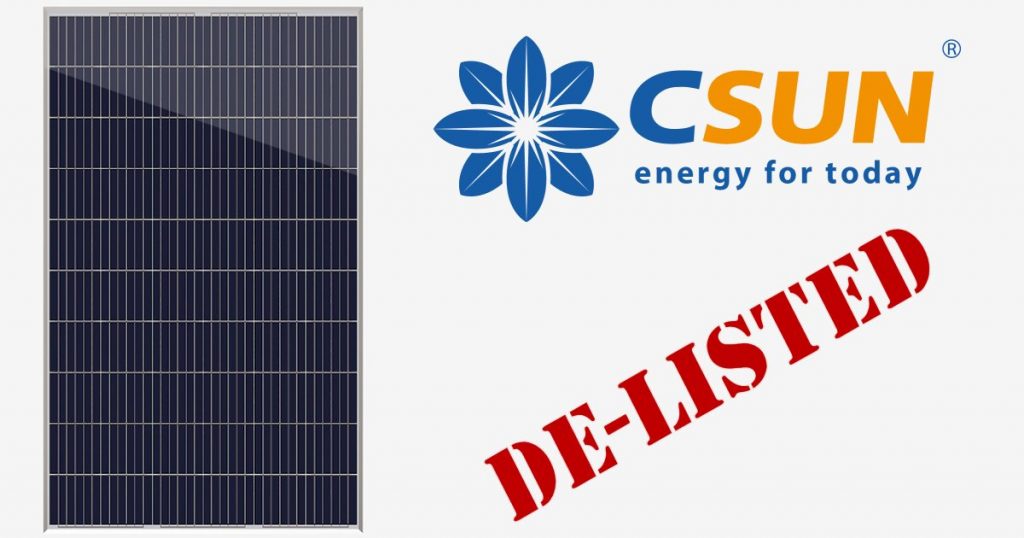 Cec De Lists China Sunergy Csun Solar Panels Solar Quotes Blog